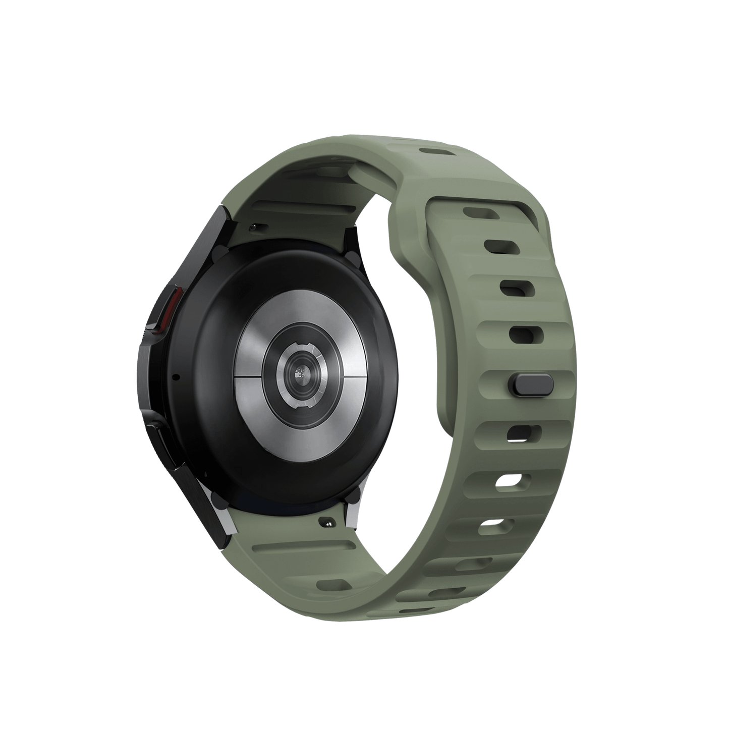 Militärgrünes Fit Pulse Armband – atmungsaktiv, leicht und perfekt für aktive Trägerinnen und Träger.