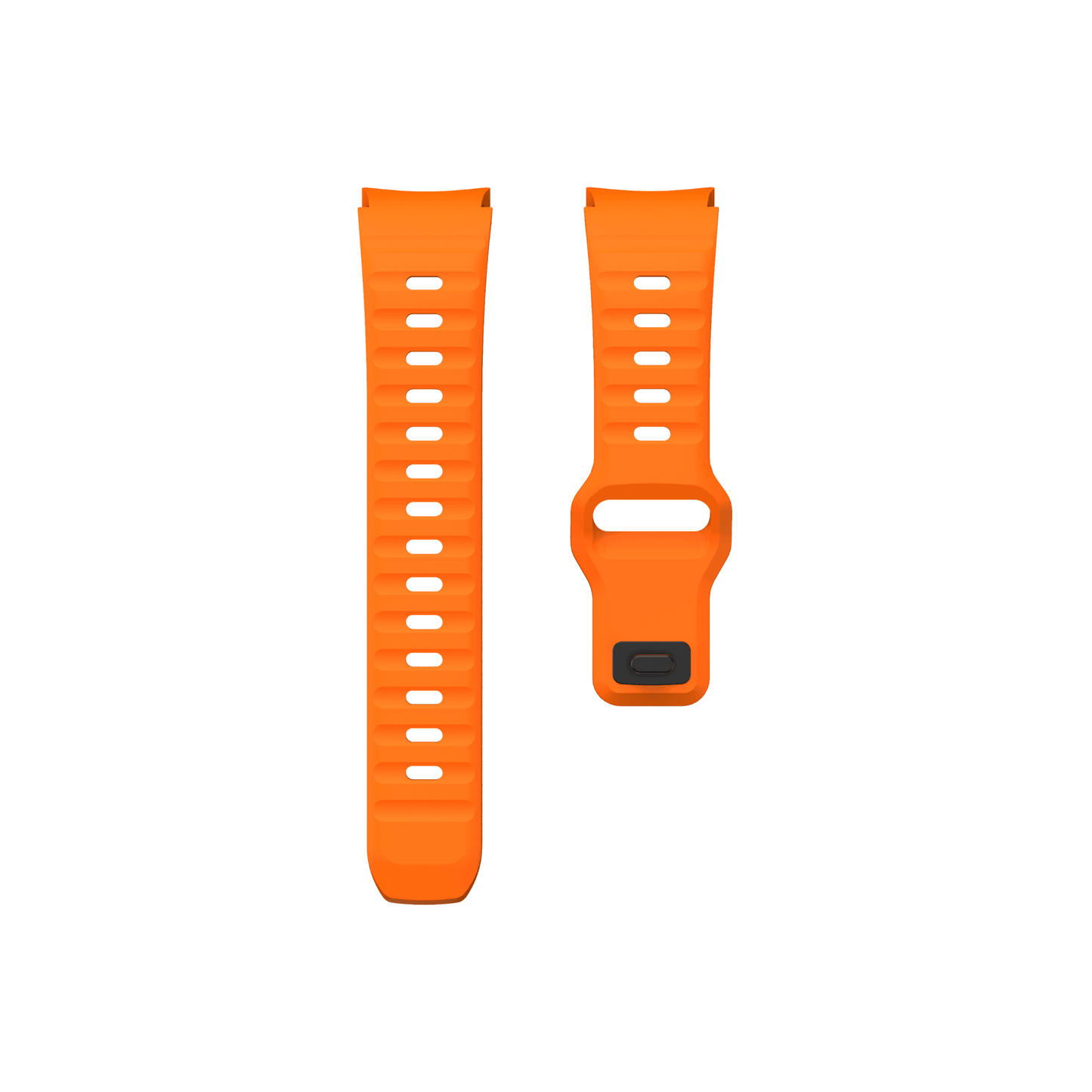 Flexibles Silikonarmband in Orange – stylischer Begleiter für deine Smartwatch mit optimalem Halt.
