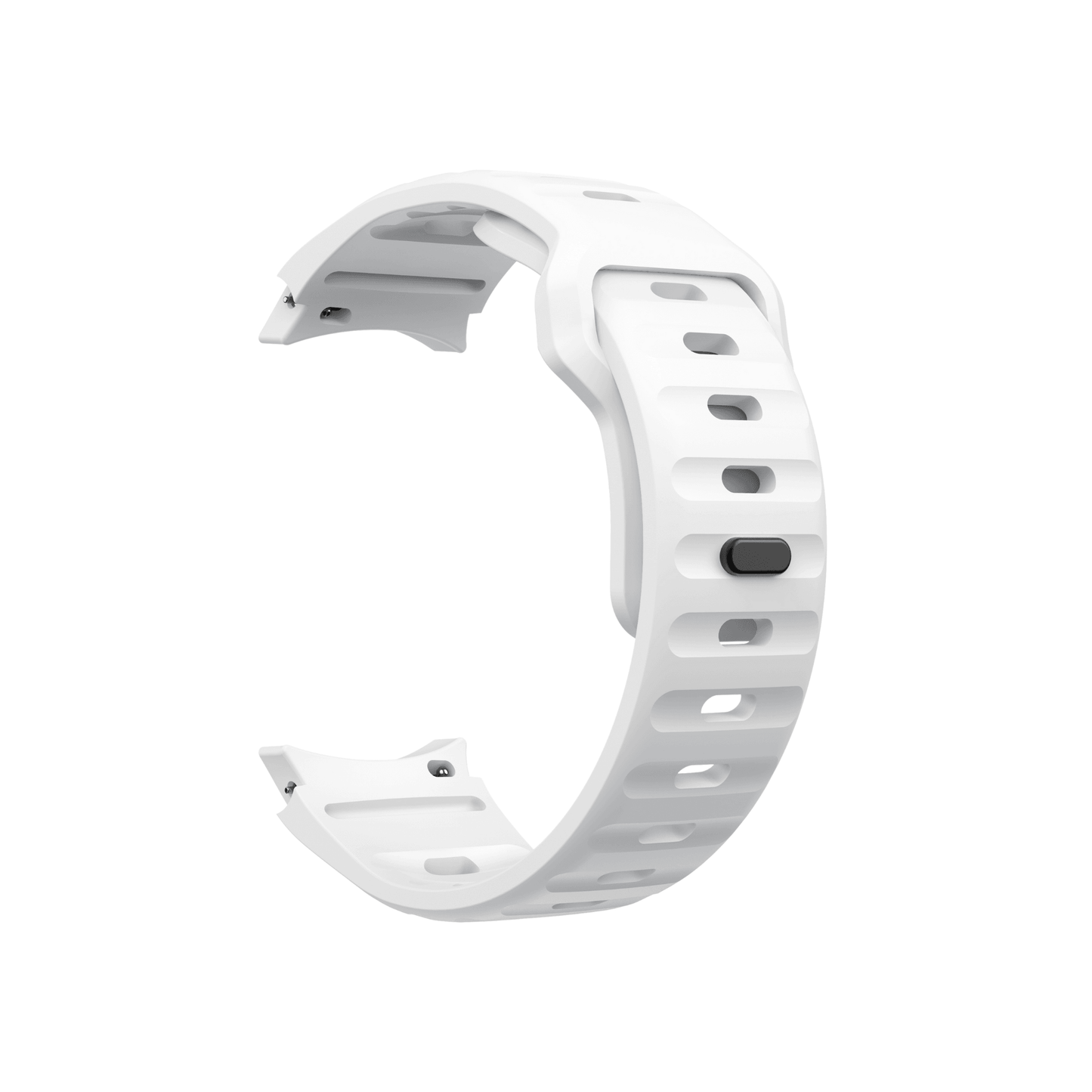 Sportarmband in Weiß für 20 mm Anschlüsse – eleganter Look für Workouts und Alltag.