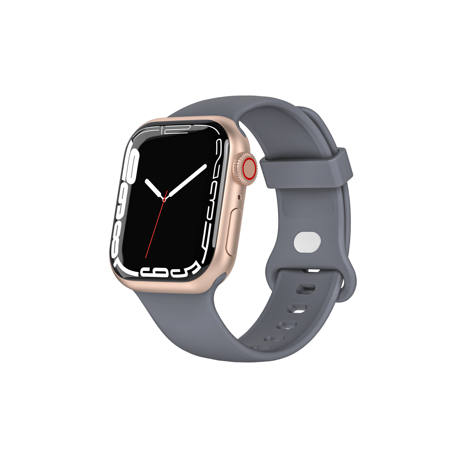 Fit Silikonarmband in Anthrazit – modernes Design für Apple Watch mit sicherem, bequemen Sitz