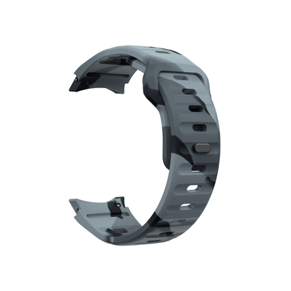 Smartbandz Fit Pulse Silikonarmband in Camouflage Schwarz – sportliches 20 mm Armband für Samsung Galaxy Watch, atmungsaktiv und schweißresistent.