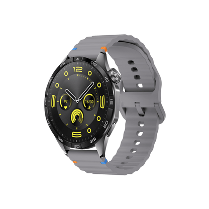 Graues Silikonarmband Aurum – wasserfest, flexibel und perfekt für Training, Büro oder Freizeit