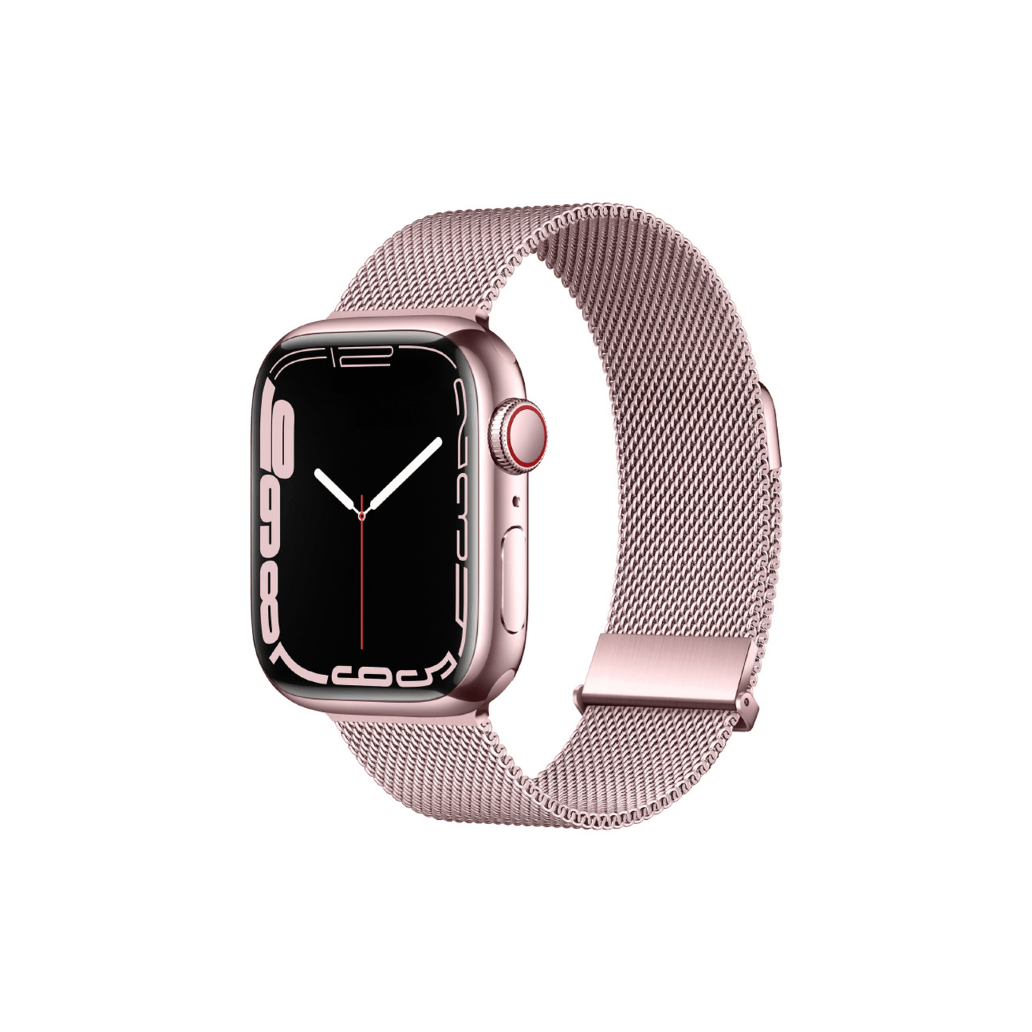 Milanaise Armband in Rosépink – zartes Design für deine Apple Watch