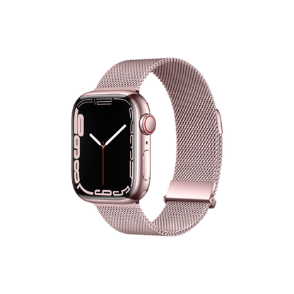 Milanaise Armband in Rosépink – zartes Design für deine Apple Watch