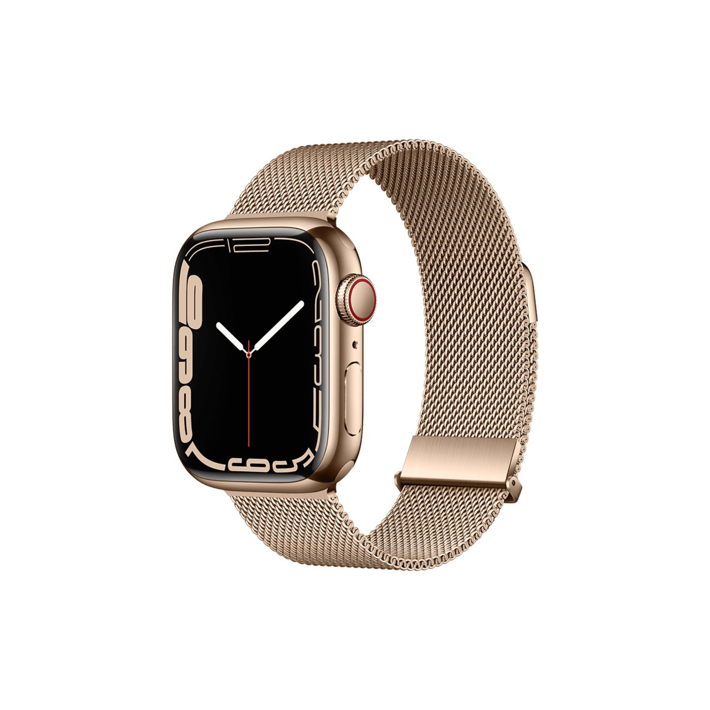 Milanaise Armband in Roségold – feminines Edelstahlarmband mit Magnetverschluss für Apple Watch