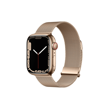 Milanaise Armband in Roségold – feminines Edelstahlarmband mit Magnetverschluss für Apple Watch