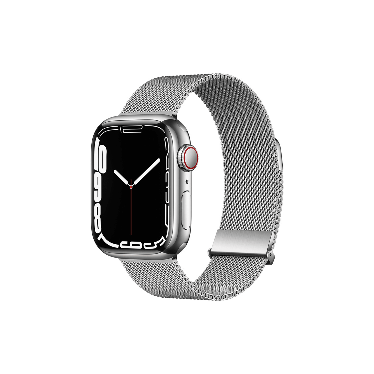 Milanaise Armband in Silber – feines Edelstahlgeflecht mit edlem Glanz für deine Apple Watch