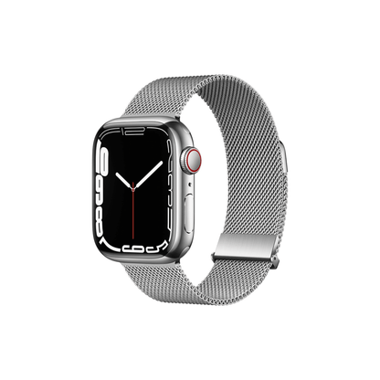 Milanaise Armband in Silber – feines Edelstahlgeflecht mit edlem Glanz für deine Apple Watch