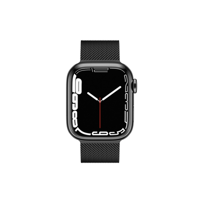 Elegantes Milanaise Armband in Schwarz – langlebig, robust und zeitlos