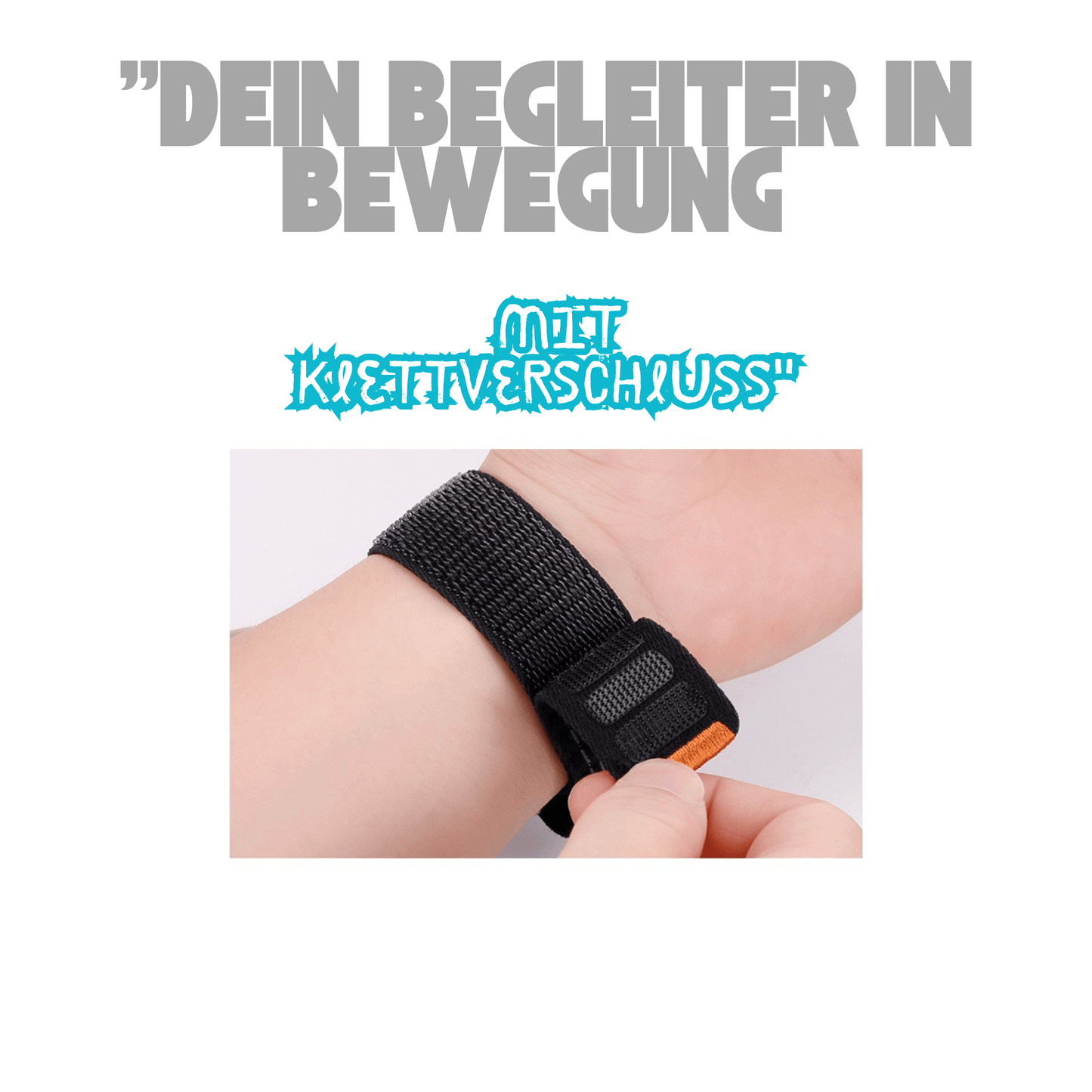 Schwarzes Novo Loop – atmungsaktives Material & modernes Design für deine Apple Watch