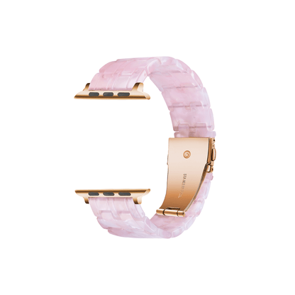 Trendiges Resinarmband Pink – moderner Farbakzent für deine Apple Watch, elegant und casual kombinierbar.