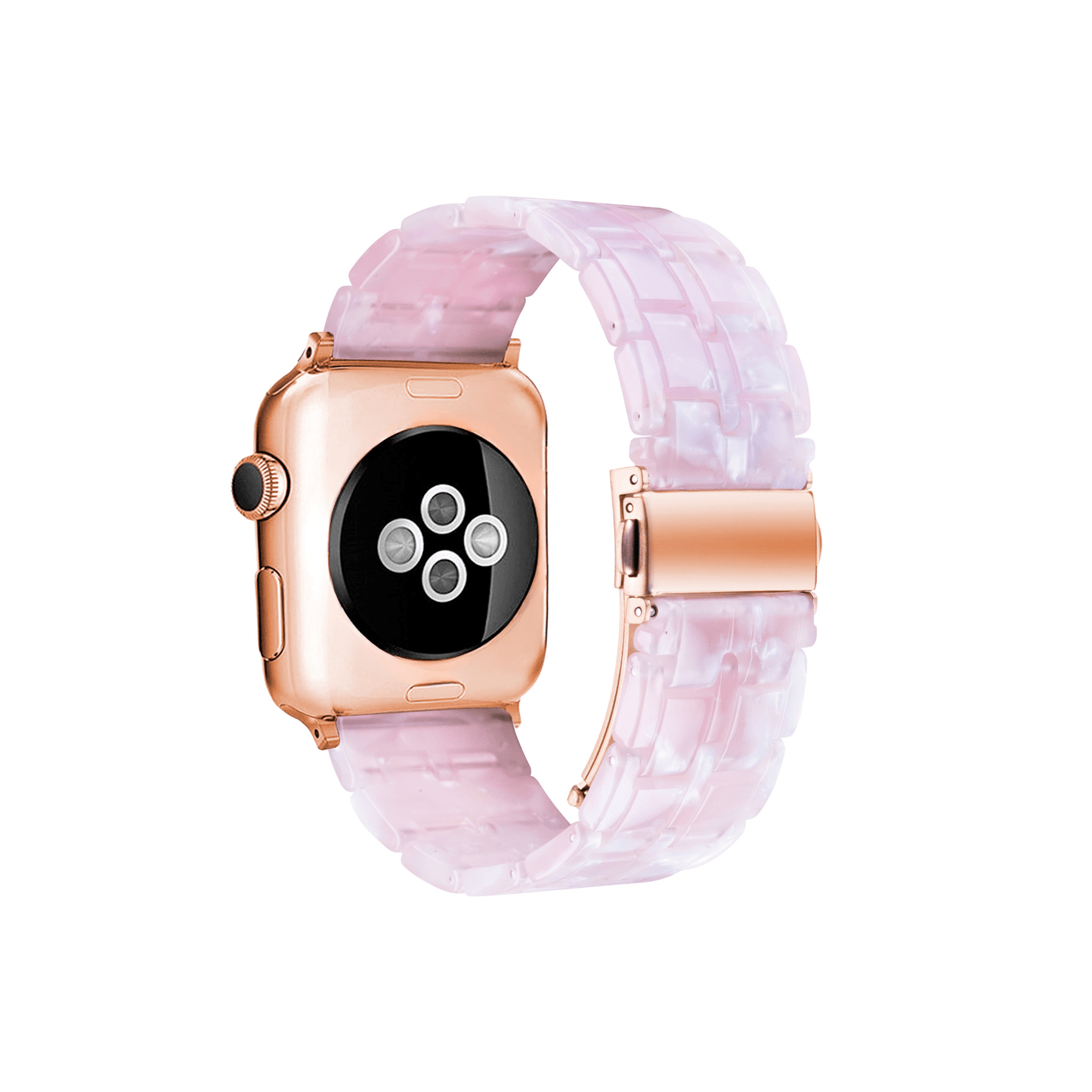 Leichtes Resinarmband in Pink für Apple Watch – bequem, farbenfroh und modisch für jeden Tag.