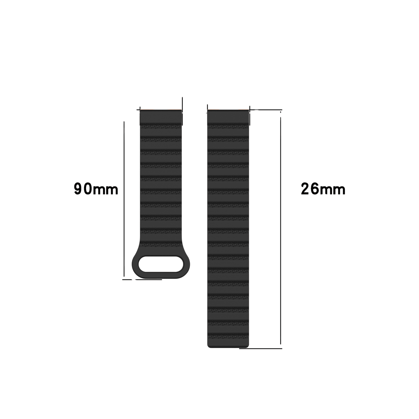 Universelles Versa Armband – perfekte Balance aus Komfort & Halt im Schwarz-Grün Design
