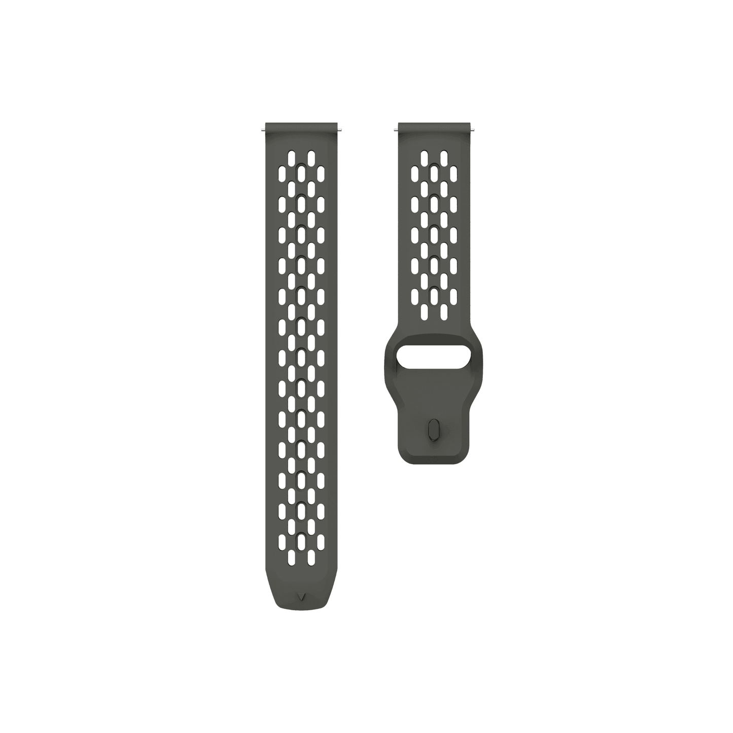 Universelles Sportarmband Running Air – flexible Passform in Anthrazit für 20 mm Smartwatches