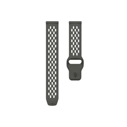 Universelles Sportarmband Running Air – flexible Passform in Anthrazit für 20 mm Smartwatches