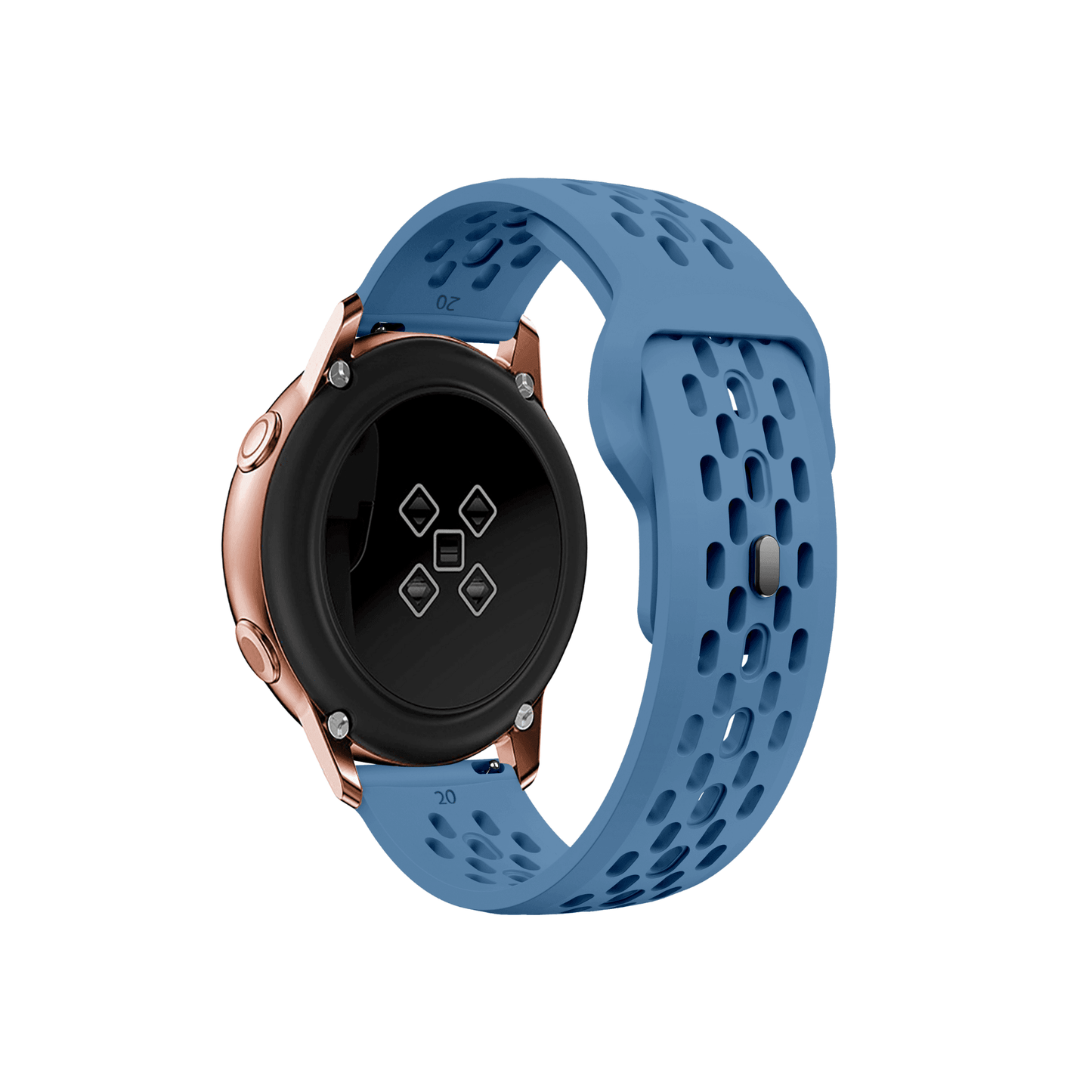 Blaues Sportarmband für Samsung Galaxy Watch, Garmin & Amazfit – atmungsaktiv & flexibel