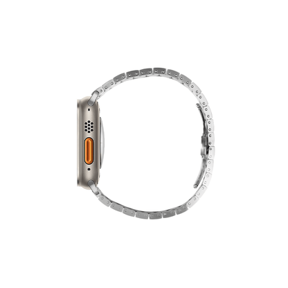 Premium Elite Edelstahlarmband Silber – ergonomische Glieder, exklusive Optik und perfekte Passform für Apple Watch.