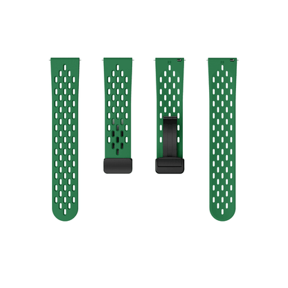 Grünes Active Plus Armband – leichtes, perforiertes Silikon für Training, Freizeit und Outdoor-Abenteuer