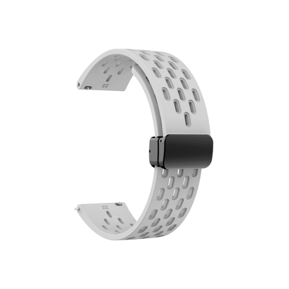 Universelles Smartwatch-Armband in Hellgrau – für Samsung, Amazfit und Garmin Uhren mit 20 mm