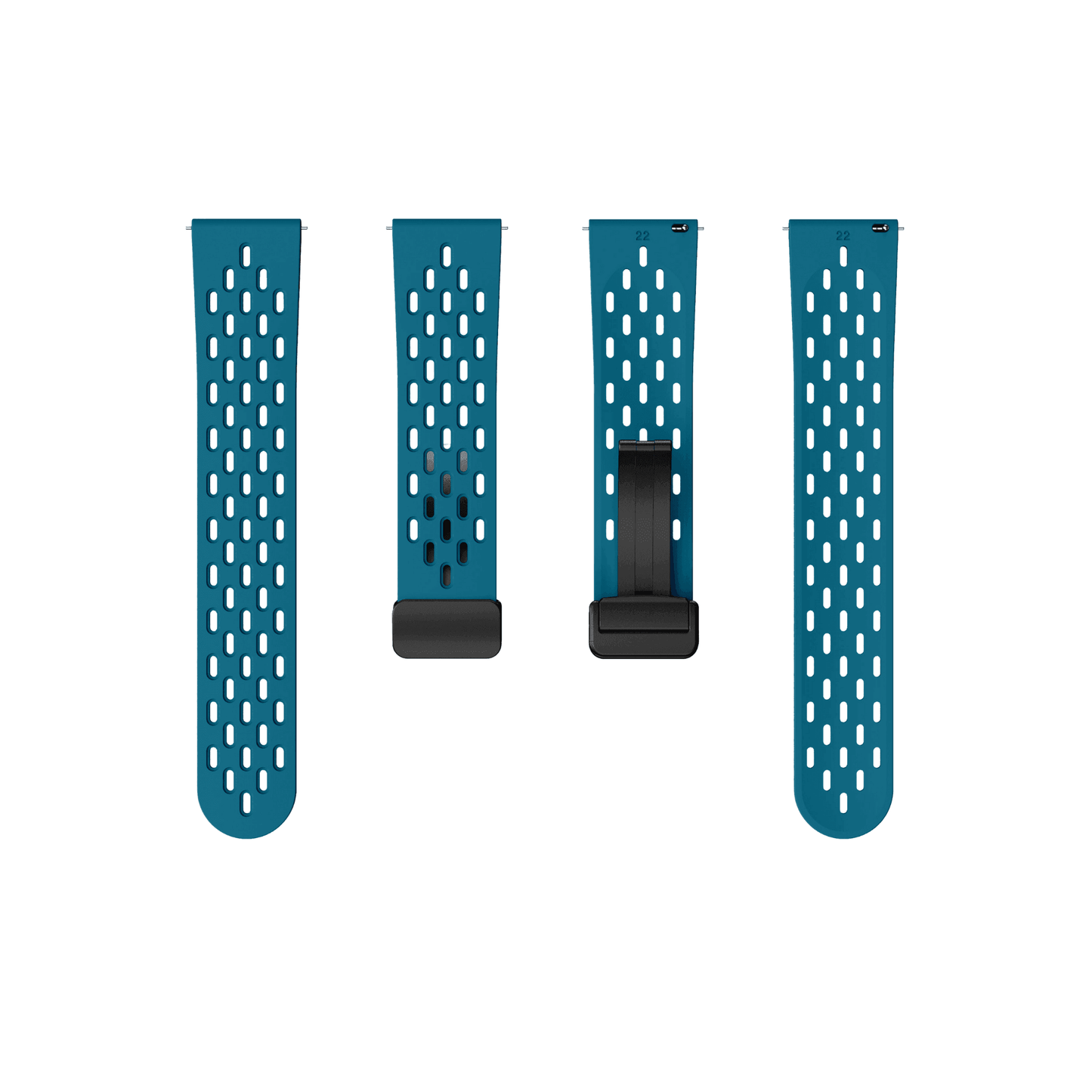 Marineblaues Active Plus Armband – stylisch, atmungsaktiv und kompatibel mit 20 mm Uhren