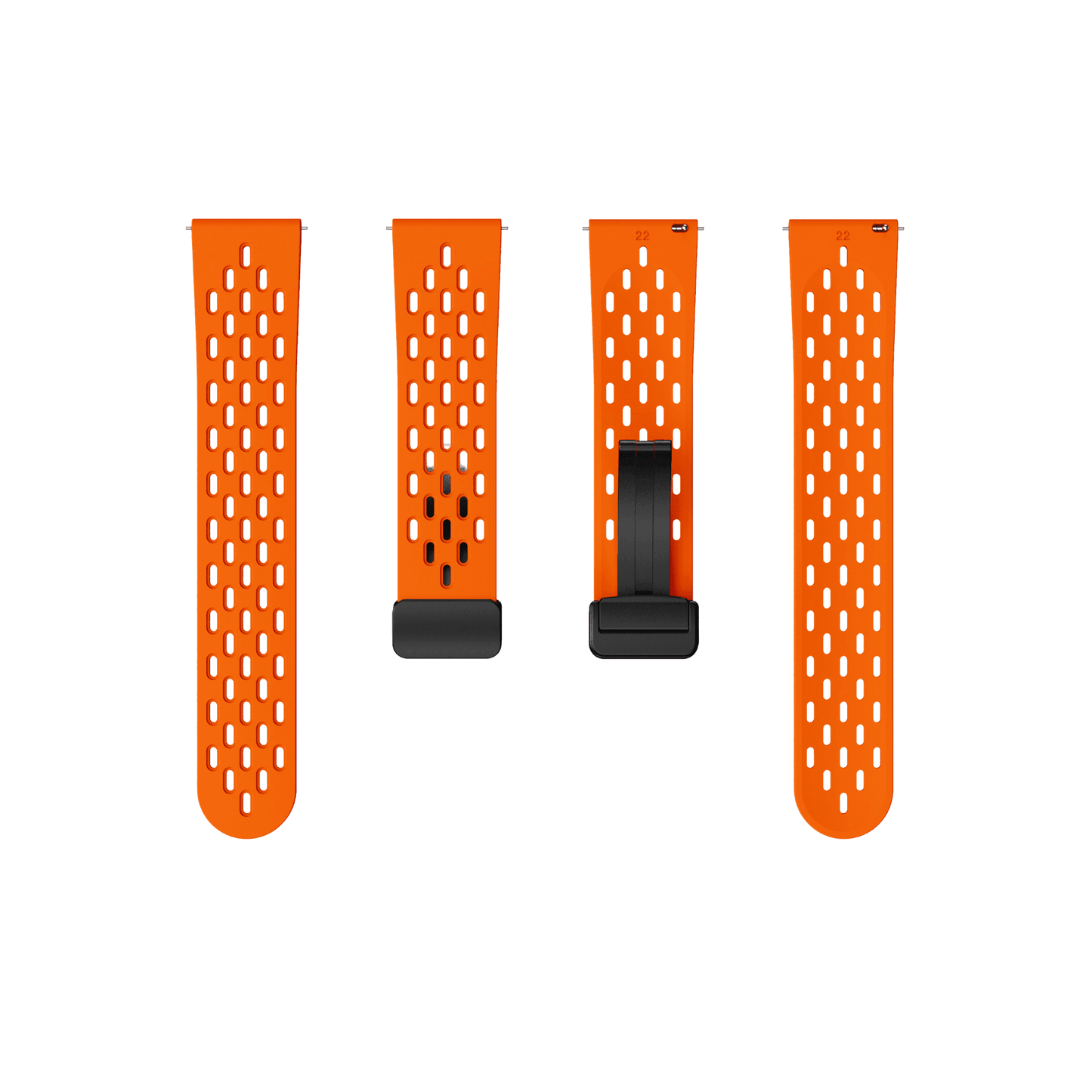 Smartbandz Sportarmband in Orange – modernes Design für Sport, Alltag & Freizeit (20 mm)