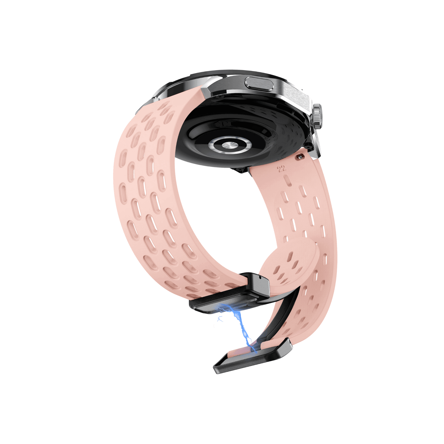 Universelles Armband in Rosa – sportlicher Look mit sicherem Magnetverschluss für Smartwatches