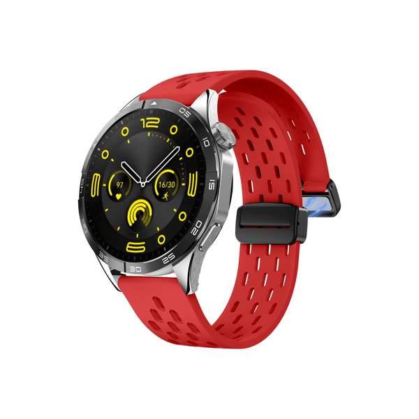 Active Plus Sportarmband in Rot – 20 mm Smartwatch-Armband für Training, Alltag und Outdoor