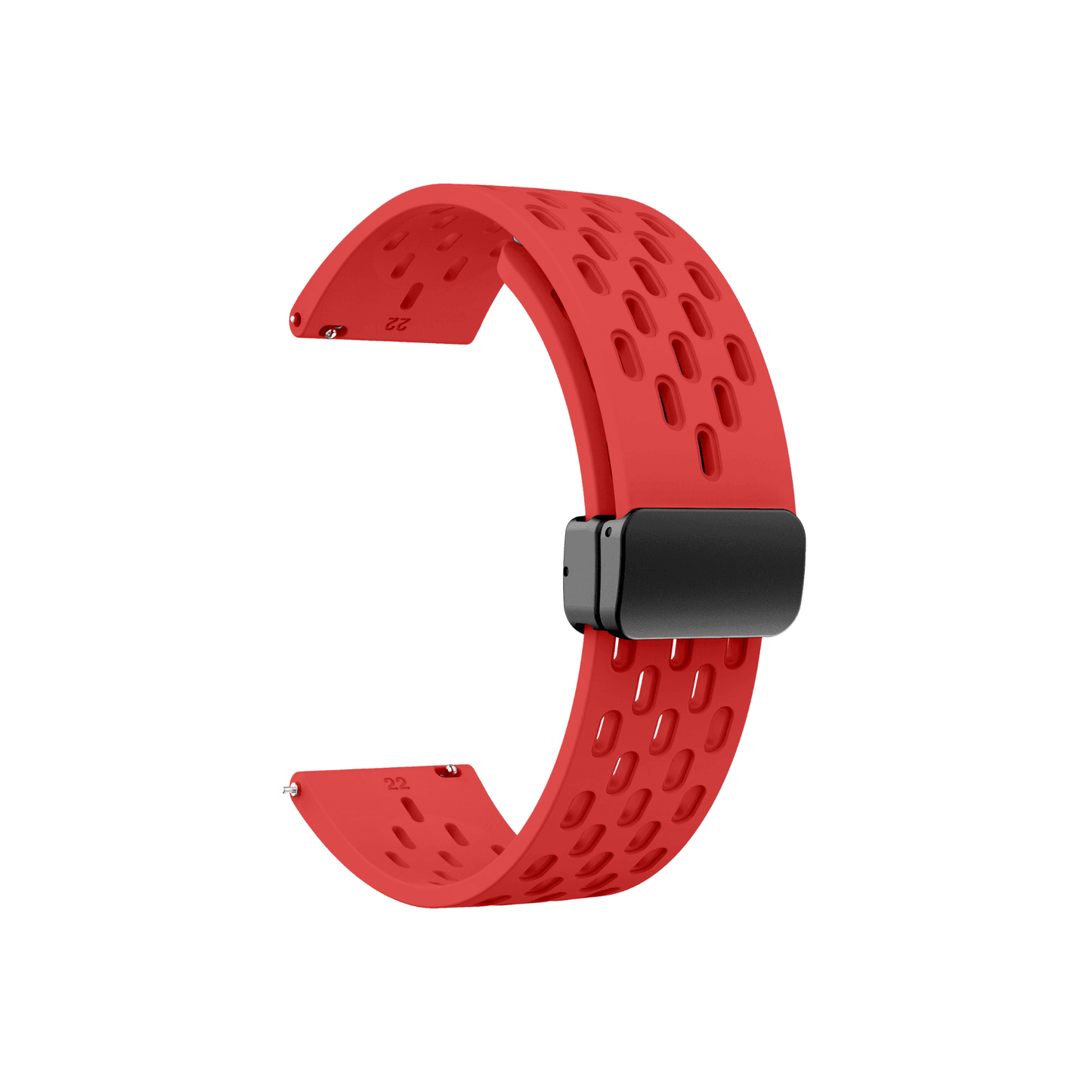 Sportliches Active Plus Armband Rot – universell passend für Garmin, Samsung und Amazfit (20 mm)