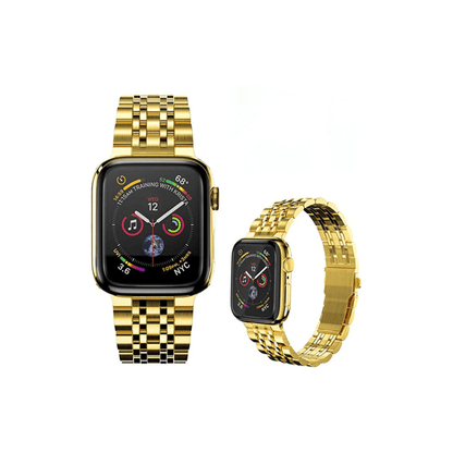 Goldenes Edelstahlarmband Allure – exklusives Design für deine stilvolle Apple Watch