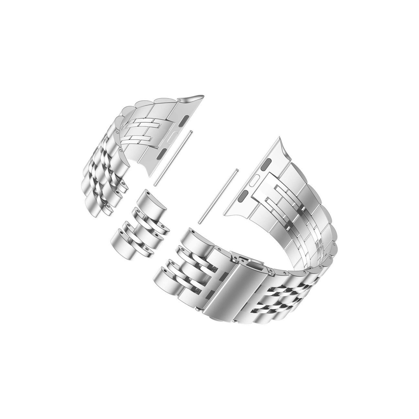 Silbernes Allure Armband – zeitloser Edelstahlstil mit hochwertiger Faltschließe