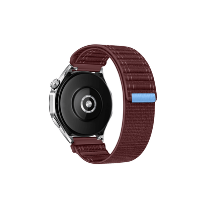 Bordeauxfarbenes Flex Armband mit Klettverschluss – ideal für Garmin, Samsung & Amazfit (20 mm)