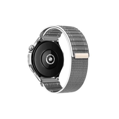 Flex Armband in Hellgrau – schlichtes Design mit Klettverschluss, passend für 20 mm Smartwatches