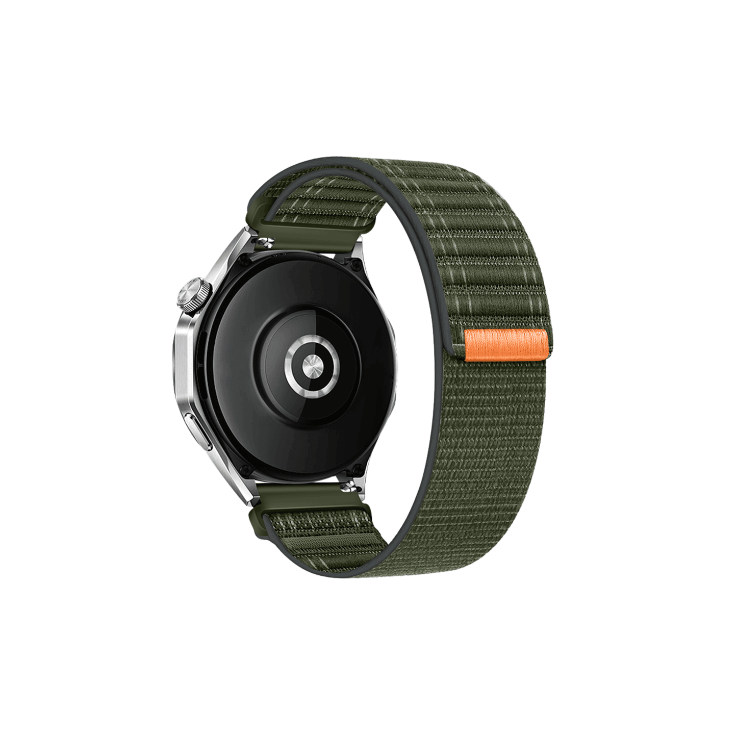 Militärgrünes Textilarmband für 20mm Smartwatches – atmungsaktiv, sportlich, langlebig