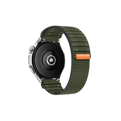 Militärgrünes Textilarmband für 20mm Smartwatches – atmungsaktiv, sportlich, langlebig