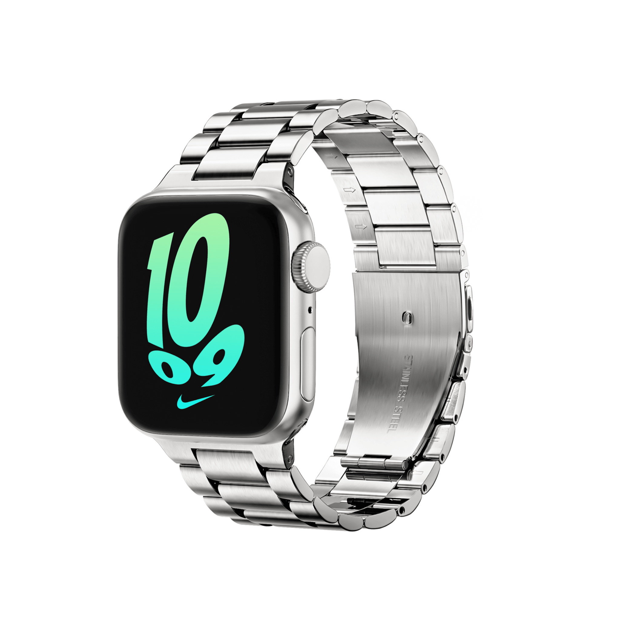 Royal Edelstahlarmband in Silber für Samsung, Garmin und Apple Watch – erstklassige Verarbeitung, eleganter Business-Look.