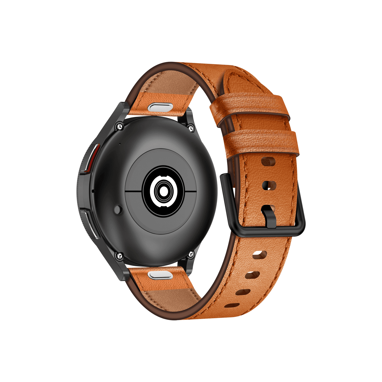 Veridian Lederarmband Braun – Seitenansicht mit robuster Dornschließe