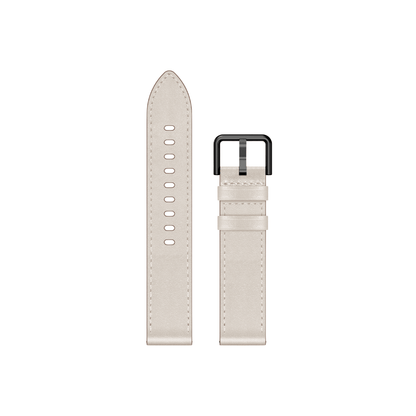 Universal-Lederarmband Elfenbein von Smartbandz – 20 mm, kompatibel mit Garmin, Amazfit & Samsung