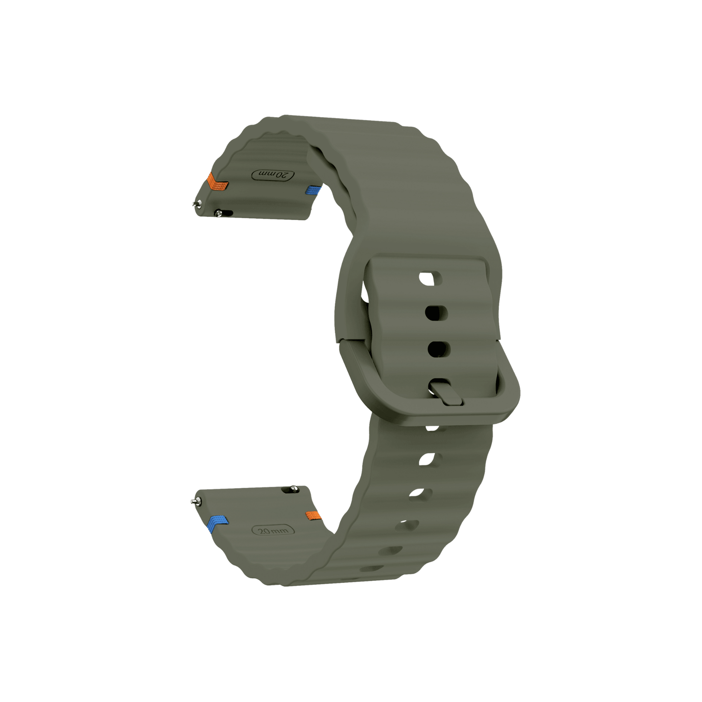 Flexibles Silikonarmband in Grün – sportlich & alltagstauglich für Garmin, Samsung & Amazfit