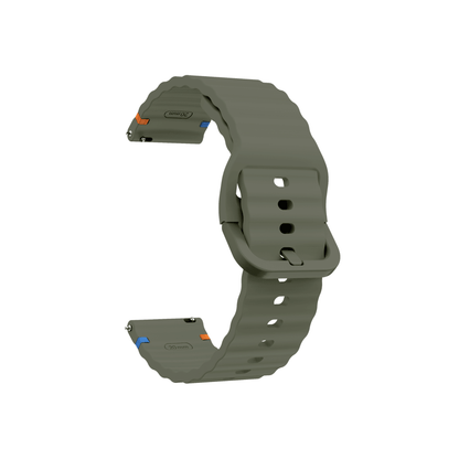 Flexibles Silikonarmband in Grün – sportlich & alltagstauglich für Garmin, Samsung & Amazfit