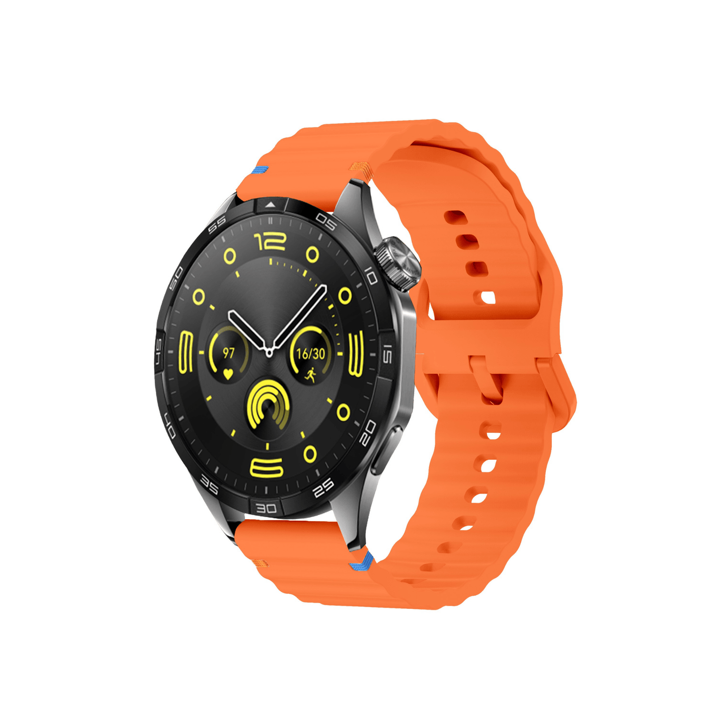 Aurum Silikonarmband in Orange – für dynamische Outfits & aktiven Lifestyle