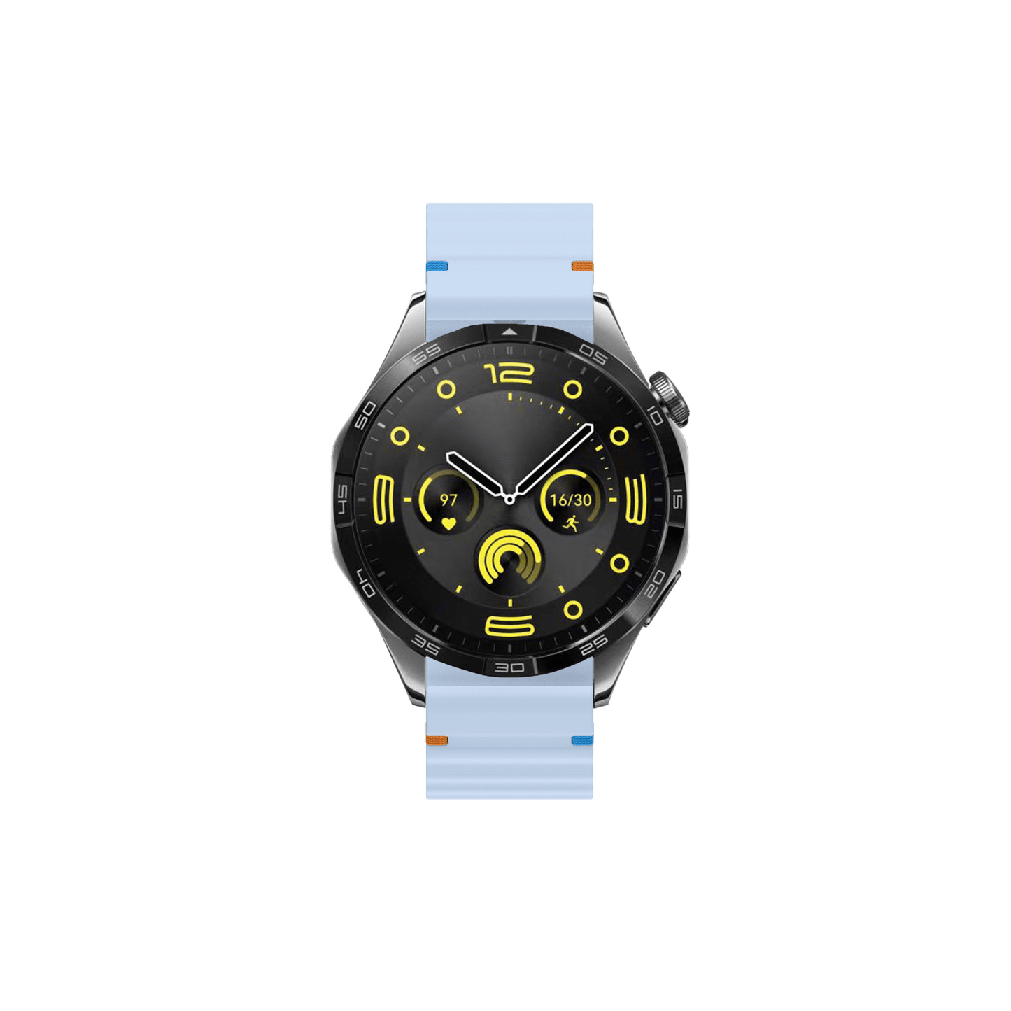 Aurum Armband Ozeanblau – flexibel, robust & wasserfest mit wellenförmigem Design