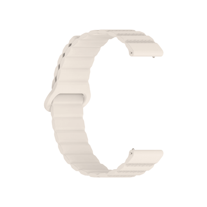 Versa Silikonarmband in Polarsternweiß – cleanes, stilvolles Design mit flexiblem Magnetverschluss